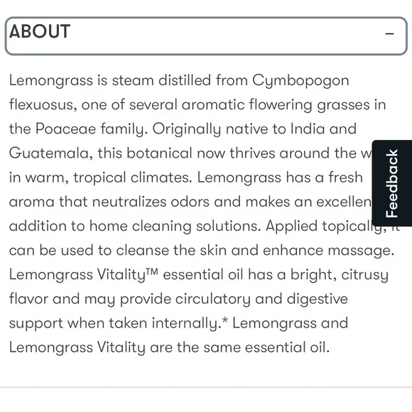 Young Living Lemongrass Essential Oil - Red - Picture 3 of 3